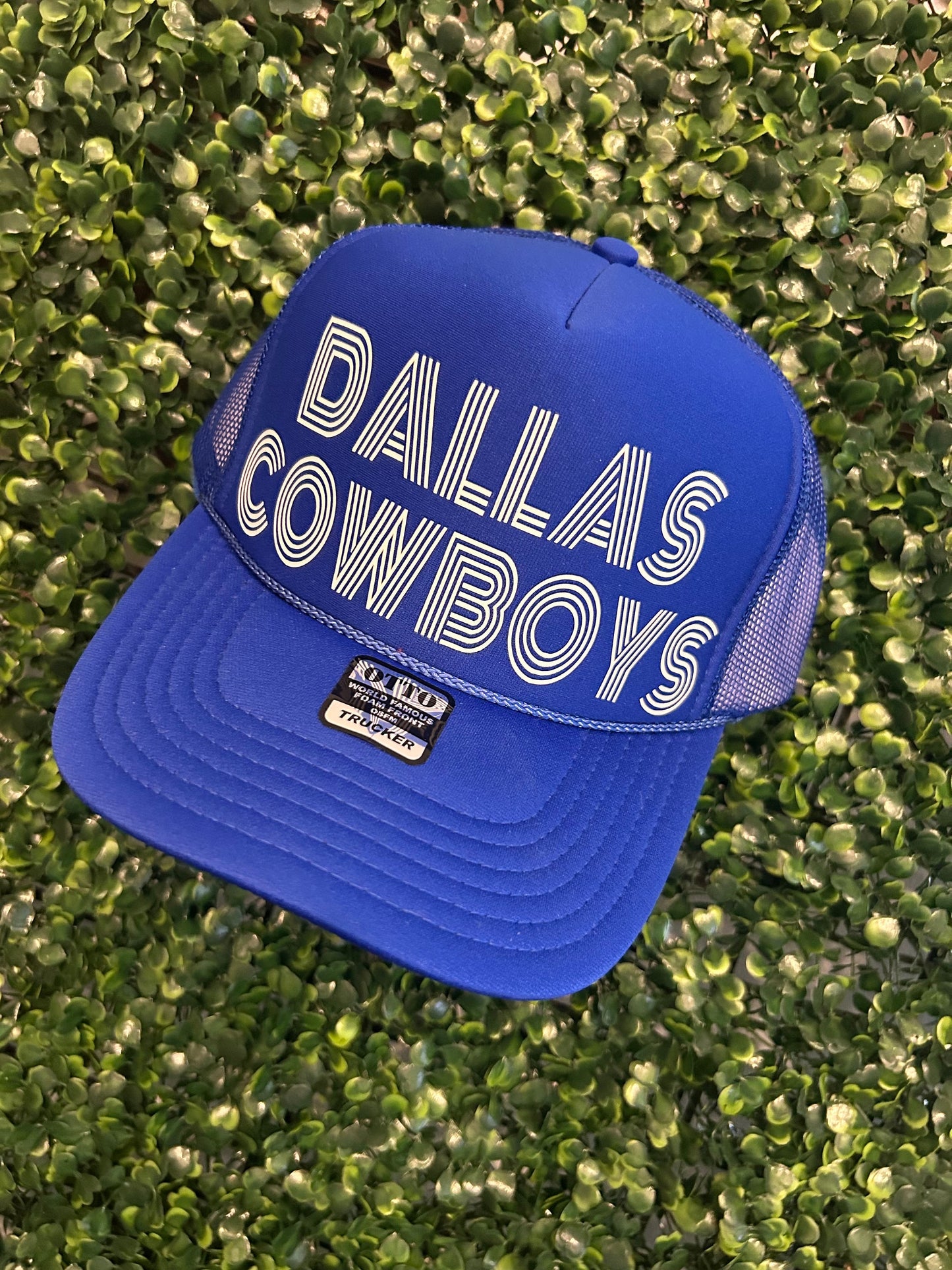 Blue & White "Dallas Cowboys" Trucker hat