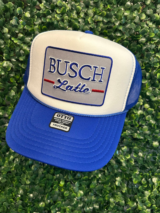 Blue & White  "Busch Latte" Trucker hat